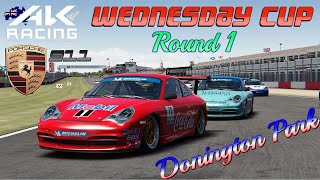 AK RACING WEDNESDAY CUP PORSCHE 911 CHALLENGE  DONINGTON PARK Round 1 [upl. by Prince]