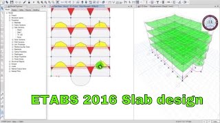 ETABS 2016  Slab Design [upl. by Einnaf23]