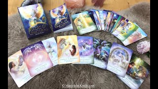 Browsing the Magic of unicorns oracle cards deck  Art Marjolein Kruijt amp author Diana Cooper 21 [upl. by Ellehsyt967]