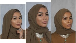 3 Easy Chiffon Hijab Styles [upl. by Valiant]