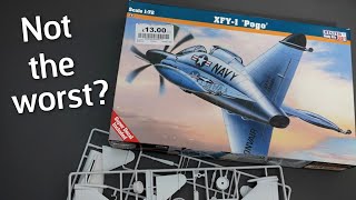 Actually Not Bad Mistercraft XFY1 quotPogoquot Plastic Model Kit in 172 Scale  Unboxing Review [upl. by Ventura548]