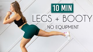 10 MIN LEGBOOTYTHIGH WORKOUT No Equipment Killer Legs [upl. by Manton]