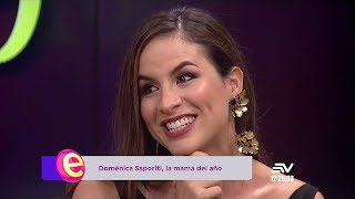 Doménica Saporiti en En Contacto Dic 28 2018 [upl. by Esorlatsyrc]