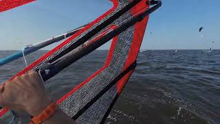 Waterz windsurf long distance race 2 2024 First start attempt [upl. by Elehcar]