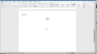 Inserting Equations and SuperscriptsSubscripts in Word [upl. by Lynad]