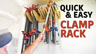 Simple Clamp Storage Rack  Fast Build [upl. by Truitt384]