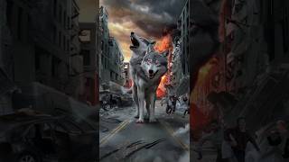 TwoHeaded Wolf Unleashes Chaos – Streets Turn to Ruins viralshorts shorts [upl. by Maxfield]