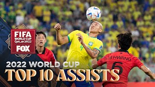 2022 FIFA World Cup TOP 10 ASSISTS of the tournament  FOX Soccer [upl. by Janessa]