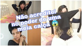 COMO FAZER CACHOS NO CABELO COM MEIA CALÃ‡A ðŸ˜± APRENDA A FAZER ESSE TRUQUE [upl. by Lais]