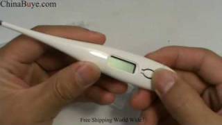 Digital Thermometer with Pen Type White [upl. by Oremar]