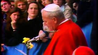 Pope John Paul II at the Basilica [upl. by Mehcanem566]