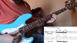 Bass Lesson  Easy to intermediate Slap Bass Line includes tabs and step by step explanation [upl. by Haddad]