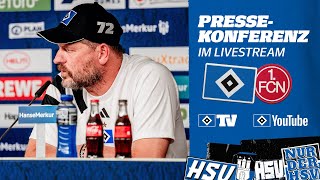 RELIVE MATCHDAYPRESSEKONFERENZ MIT STEFFEN BAUMGART I HSV vs 1 FC Nürnberg I 11 Spieltag [upl. by Aldercy]