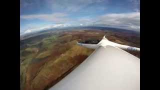 DG300 Glider Soaring The Cheviots [upl. by Iaw]