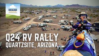 Ep 345 Q24 RV Rally  Quartzsite Arizona rvlife rvlifestyle camping kayaking [upl. by Pesvoh]