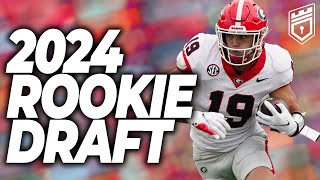 UPDATED 2024 Dynasty Rookie Mock Draft NEW RISERS  Dynasty Fantasy Football 2024 [upl. by Yarezed741]