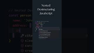 Nested Destructuring in JavaScript shortsfeed shorts javascript [upl. by Dar605]