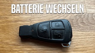 Mercedes Schlüssel Batterie wechseln  Deutsch [upl. by Nicol]