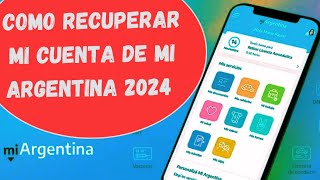 Cómo recuperar mi cuenta de mi argentina 2024 sin correo electrónico y sin clave [upl. by Llehsad]