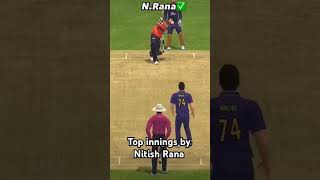 Nitish Rana 6530 against kkr cricketviralvideo  shorts [upl. by Anayek869]