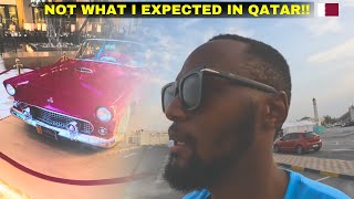 You Wont Believe What I Saw in Downtown Doha 🇶🇦 Classic Car Extravaganza amp Tram Tour [upl. by Palua]