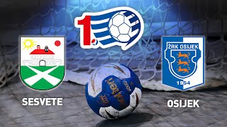 Sesvete vs Osijek  7 kolo  1 HRL Žene [upl. by Ailaro]