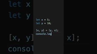 how to use the destructuring assignment syntax to switch the values of two variables javascript [upl. by Gemini]