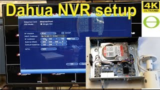 Dahua NVR unboxing and setup  step by step 2019 [upl. by Ahterod]