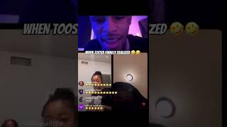 When Toosii realized his live with his homie😂 toosii hiphopmusic viralshort viralvideo [upl. by Ablem]