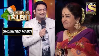 क्यों बजा दिया Kirron जी ने Kapil के लिए Buzzer  Indias Got Talent Season 5  Unlimited Masti [upl. by Ackley504]