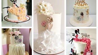 Elegant Bride to be❓ Cake decoration ideas Best Bridal shower cakes [upl. by Rosenbaum665]