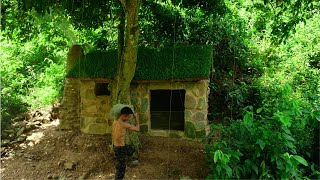 Part 1 I am building a Bushcraft stone house With my own hands [upl. by Oibesue]