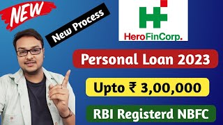 Hero Fincorp Personal Loan Apply 2023  Get upto Rs 300000  RBI Registered NBFC  newloanapp [upl. by Rola]