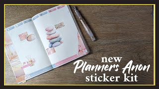 New PlannersAnonymous Sticker Kit Style  Play with Me in my B6 Common Planner [upl. by Isacco]