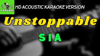 Unstoppable  Sia LOWER KEY HD Acoustic Karaoke Version [upl. by Jocelin]