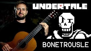 Undertale Guitar Cover  BONETROUSLE Papyrus Theme  Sam Griffin [upl. by Persas]