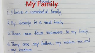 My Familyfamily your family paragraph my family paragraphmy family essay10 lines paragraph [upl. by Methuselah40]