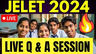 JELET 2024 Counselling Doubts Clearing Session🔥LIVE🔴 jelet2024 [upl. by Eentihw]