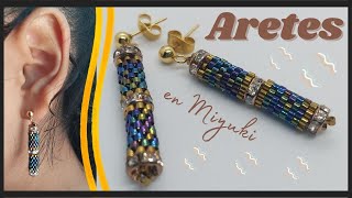 Cómo Hacer Aretes en Mostacilla Paso a Paso [upl. by Anitsirhk]