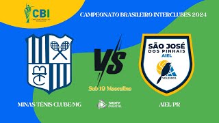 CAMPEONATO BRASILEIRO INTERCLUBES  VÃ”LEI MASC SUB 19  AIELPR 0 x 3 MTCMG [upl. by Nrev616]