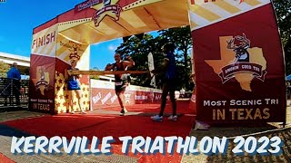 2023 Kerrville triathlonI did minimal training which in hindsight was a mistakeAlmost ended bad [upl. by Nylitak]