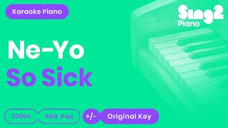 NeYo  So Sick Karaoke Piano [upl. by Burrill278]