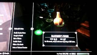 Skyrim the strongest Fortify Enchanting potion [upl. by Htnnek194]