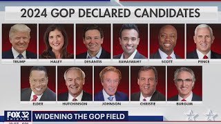 GOP expands field of 2024 presidential candidates [upl. by Segroeg]