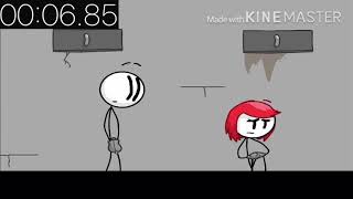 Henry Stickman Distraction Dance Speedrun 4004 [upl. by Eelreveb]