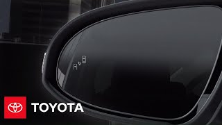 2013 RAV4 HowTo Blind Spot Monitor with Rear CrossTraffic Alert  Toyota [upl. by Andromeda316]