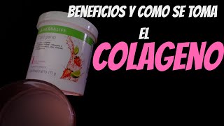 BENEFICIOS Y COMO SE TOMA EL COLAGENO HERBALIFE 🍓 [upl. by Tarrsus]