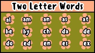 Two Letter Words for toddler 2 letters words English words for kids Two letter words for kids [upl. by Mukerji]