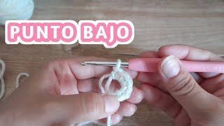 🧶APRENDE A TEJER PUNTO BAJO EN ANILLO MAGICO🧣 FACIL CROCHET GANCHILLO PASO A PASO [upl. by Dyna861]