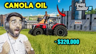 Harvesting Canola Field For Oil Mill  Farming Simulator 22  Gameplay 27 [upl. by Ande]